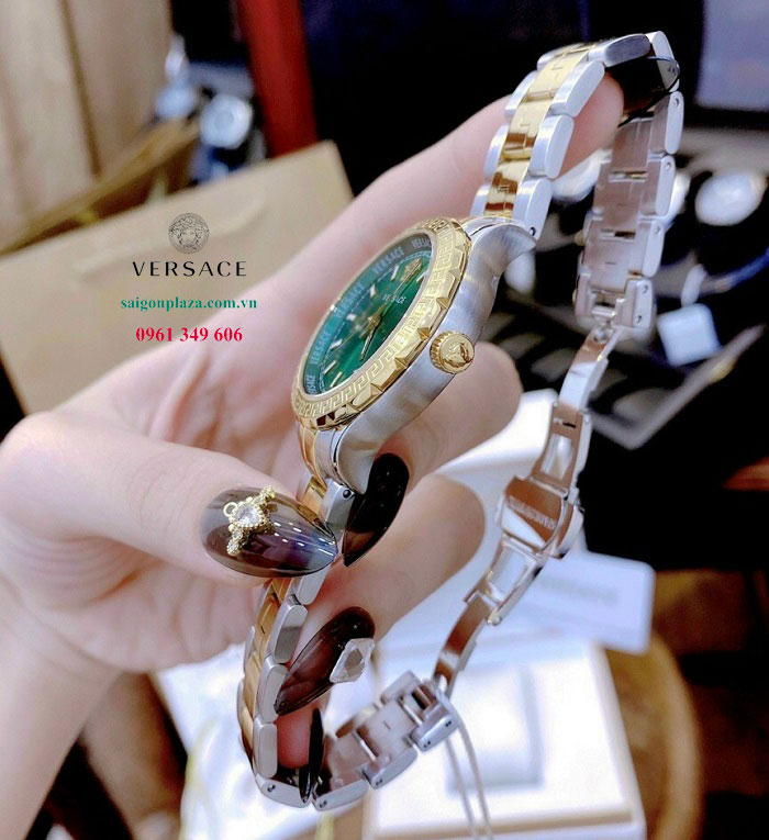 Đồng hồ nữ size vừa mỏng Versace Hellenyium V12050016