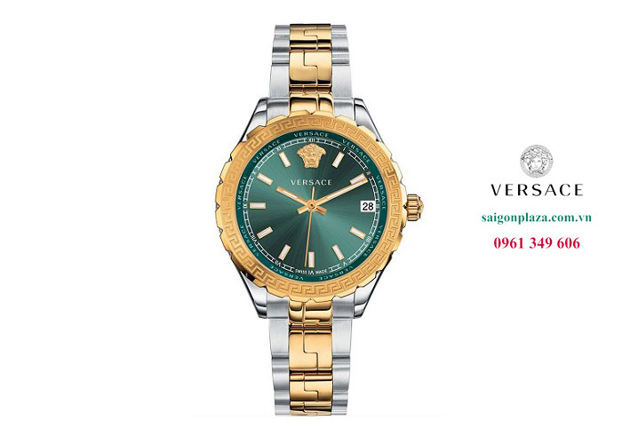 Đồng hồ nữ màu xanh lục Versace Hellenyium V12050016