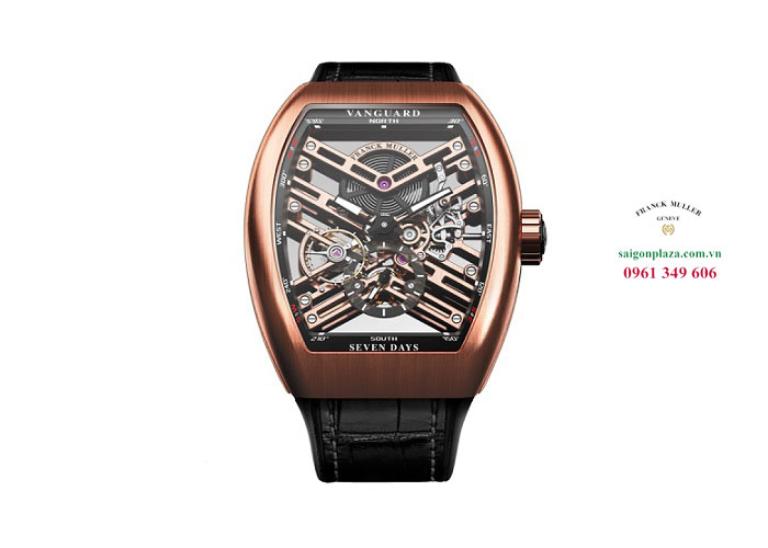 Đồng hồ Franck Muller Tourbillon Skeleton V 45 S6 SQT Gold