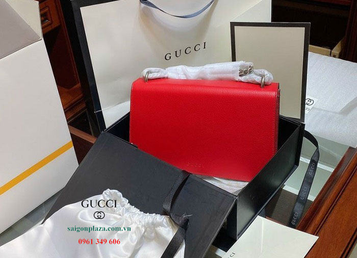 Túi Gucci nữ hàng hiệu Gucci Dionysus Small Shoulder Bag màu đỏ