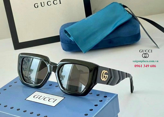 Kính Gucci đen nữ thời trang gọng vuông mắt vuông chính hãng Gucci GG4622