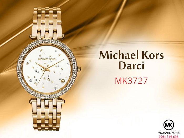 Đồng hồ vàng kim cương Michael Kors MK3727