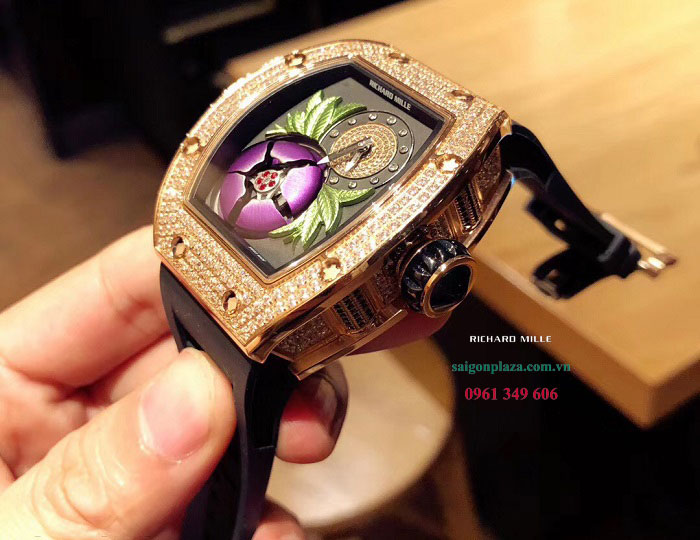 Đồng hồ size lớn Richard Mille RM 19-02 Tourbillon Fleur