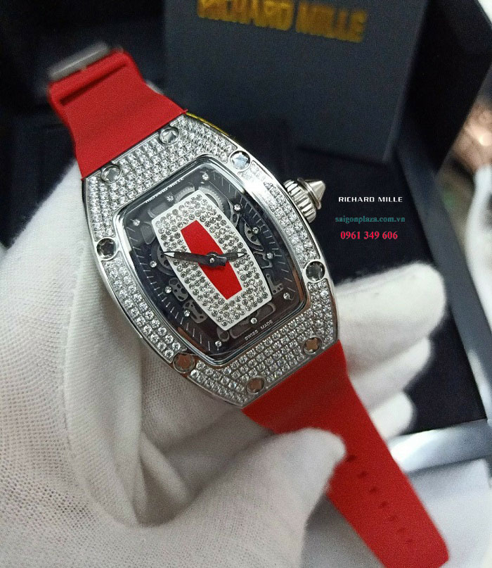 Đồng hồ nữ Richard Mille RM07-01 RG máy cơ mặt nạm kim cương