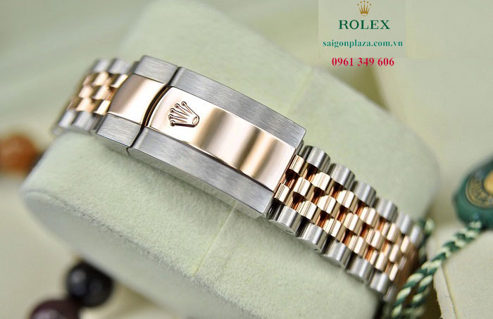đồng hồ dây kim loại thép vàng Rolex Datejust 126231-0025 36mm