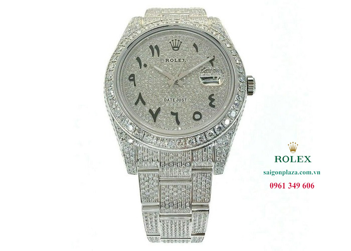 Rolex Datejust II 116300 41MM Steel Iced Out Diamond Watch 18.95 Ct