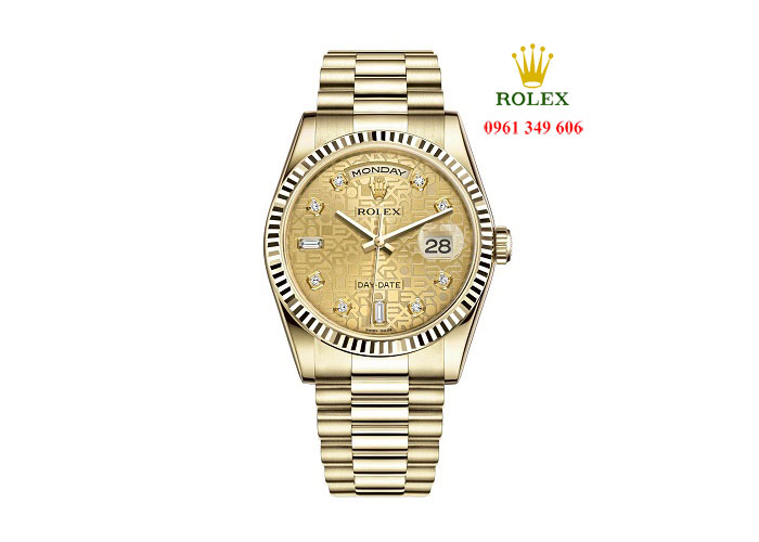 Rolex Day-Date 36 Yellow Gold Fluted 118238 0120 chính hãng Sài Gòn