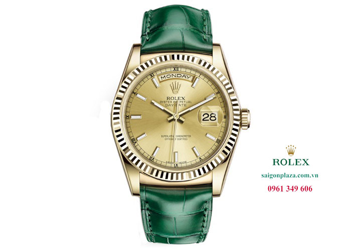 đồng hồ dây da chính hãng Rolex tại Hà Nội Rolex Day Date 118138