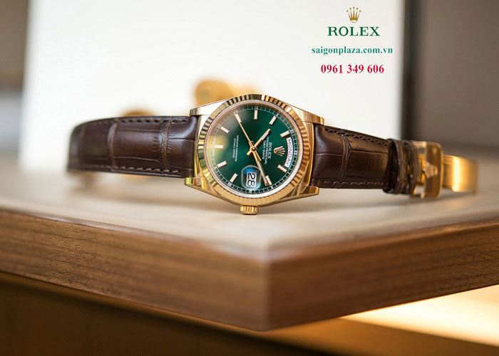 Đồng hồ dây da của người nổi tiếng sao việt Rolex Day Date 118138
