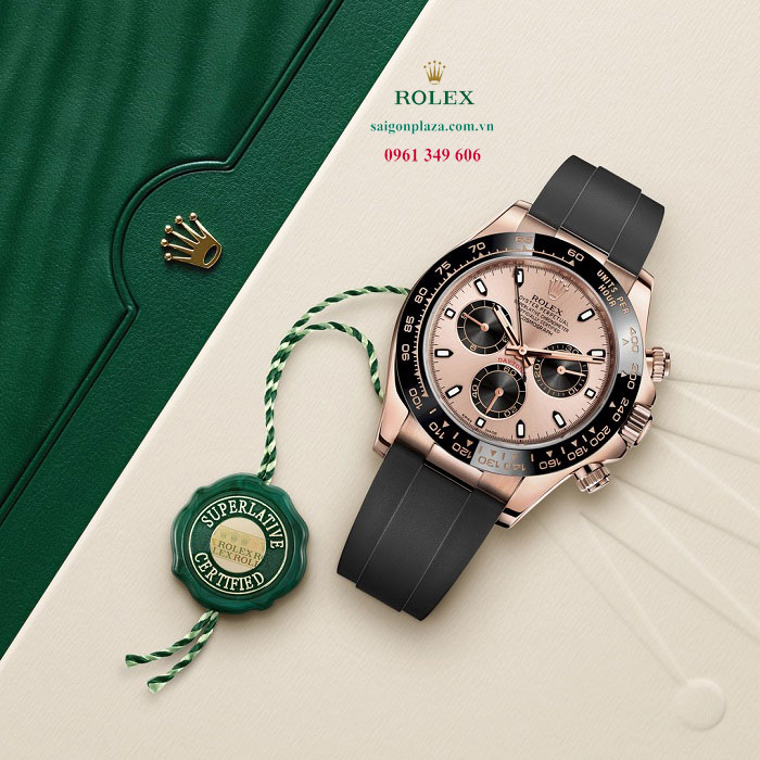 Đồng hồ Rolex nam vàng hồng 18k 24k Daytona 116515LN-0018