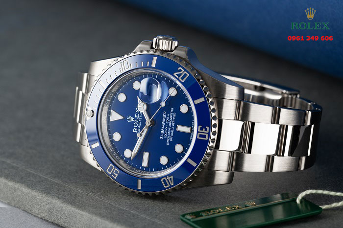 Đồng hồ chính hãng Rolex mặt xanh Submariner 116619LB