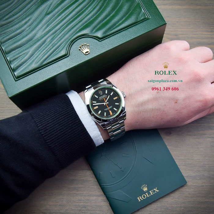 Đồng hồ nam size 40 kính sapphire Rolex Milgauss 116400GV