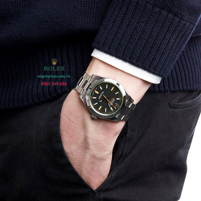 Đồng hồ nam bền đẹp chắc chắn Rolex Milgauss 116400GV