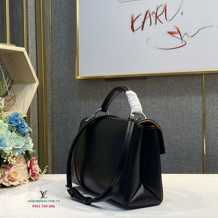 Túi đẹp đi sự kiện túi LV Louis Vuitton Pochette Grenelle Màu đen chính hãng