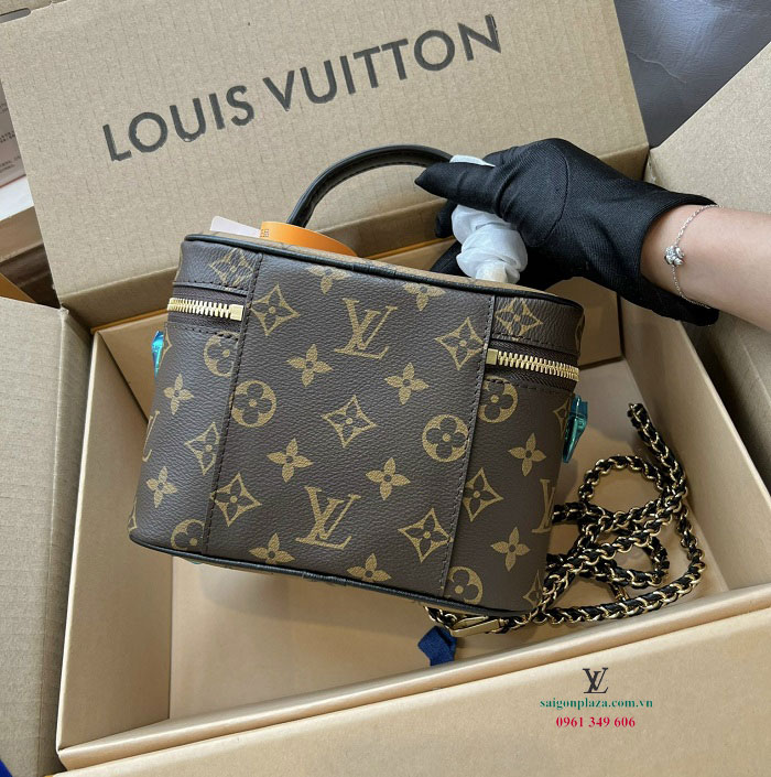 Túi LV nữ da thật Louis Vuitton Vanity PM Monogram M45165