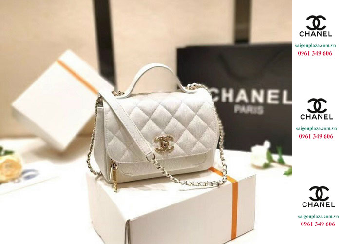 Túi da trắng chính hãng Chanel siêu cấp Like Auth