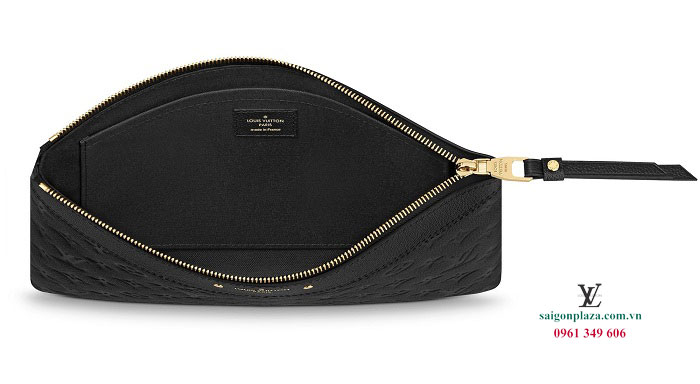 Túi da hàng hiệu màu đen túi cầm tay da thật LV Louis Vuitton Daily Pouch M62937