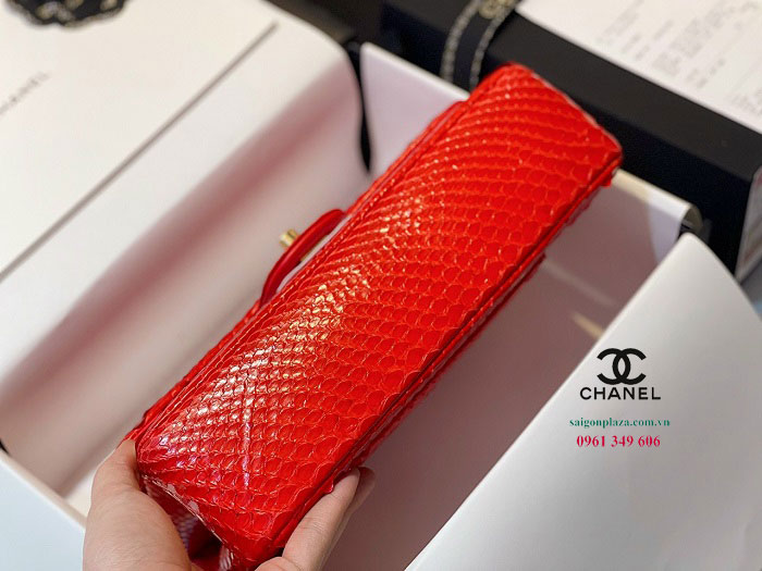 túi nữ công sở cao cấp chính hãng Chanel classic màu đỏ giá rẻ