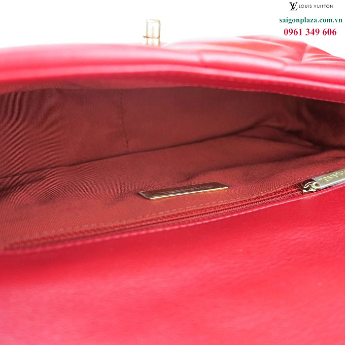 Túi da mềm size sai 25 26 cm túi nữ hình chữ nhật Chanel 19 Maxi Flap Bag