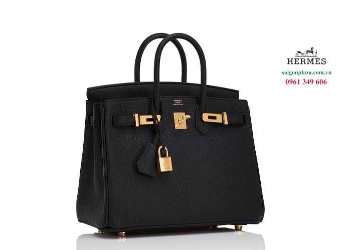 Túi xách Hermes Birkin Gold Togo Black màu đen size 30cm 25cm 35cm