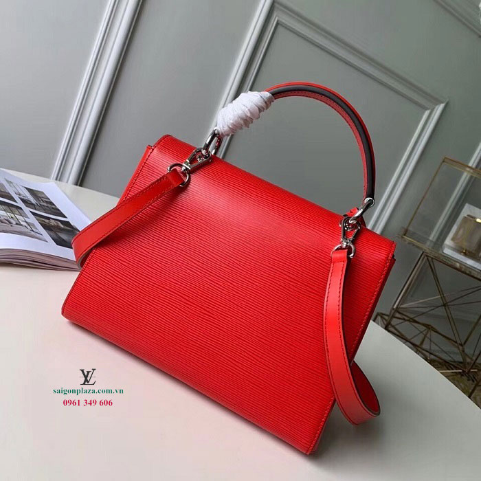Túi LV nữ hàng hiệu màu đỏ da thật đẹp Louis Vuitton Grenelle PM