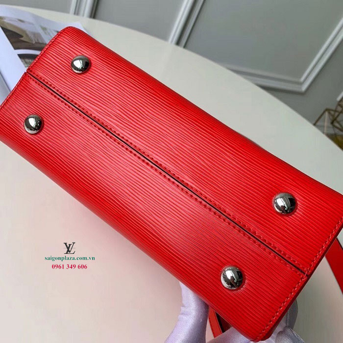 Túi hàng nhái chuẩn 1:1 like auth thương hiệu LV Louis Vuitton Grenelle PM da bò màu đỏ