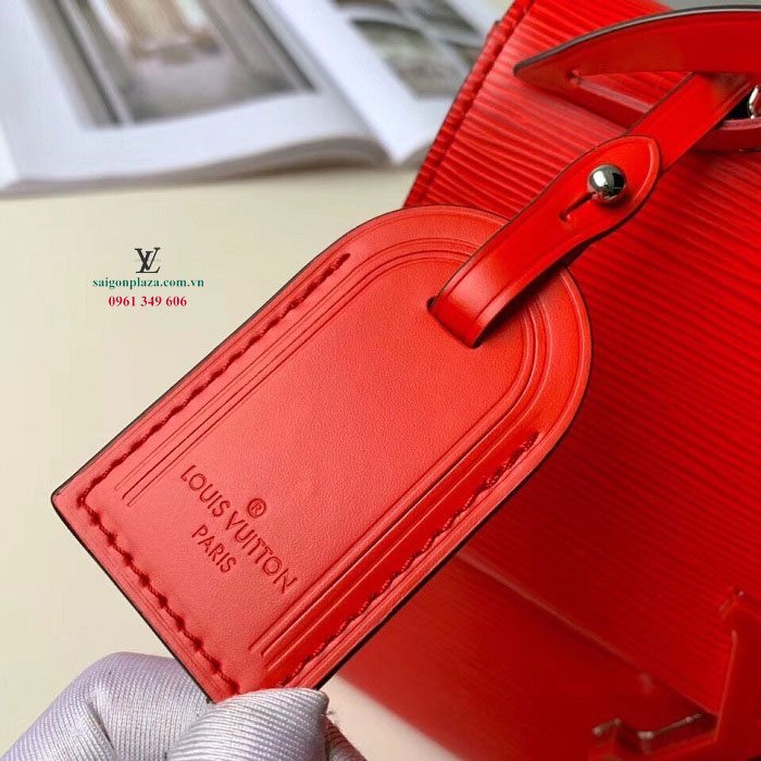 Túi do bò cao cấp giá rẻ LV Louis Vuitton Grenelle PM da bò màu đỏ