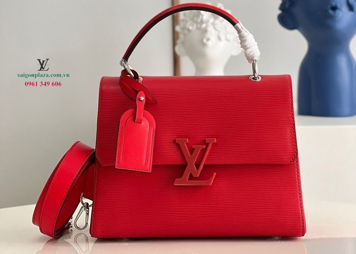 Túi xách nữ LV Chính hãng Louis Vuitton Grenelle PM Màu đỏ tươi
