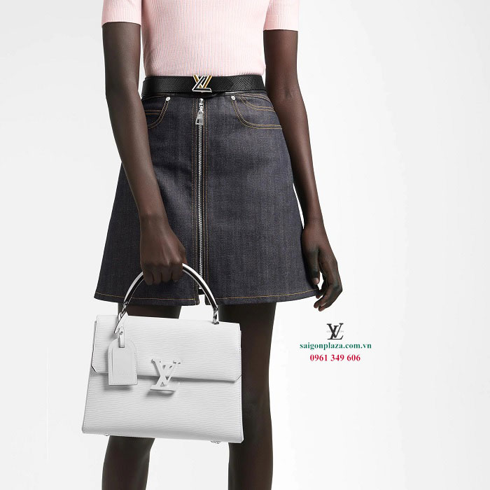 Trung tâm thời trang túi xách hà nội tphcm sài gòn LV Louis Vuitton Grenelle PM màu trắng