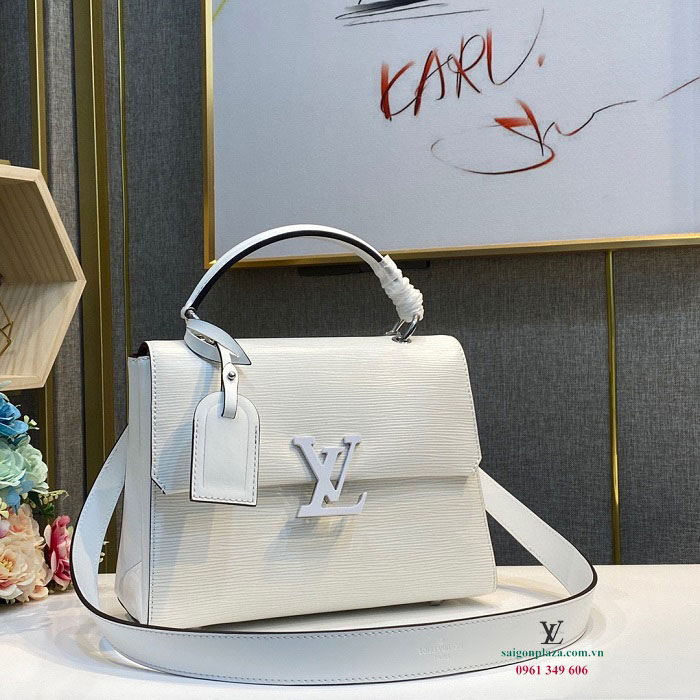 Túi xách nữ Louis Vuitton Grenelle PM Màu Trắng LV Chính hãng