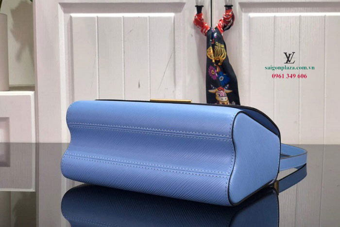 Túi LV nữ store túi thời trang hà nội Louis Vuitton Twist MM Epi Bleu Nuage M59627
