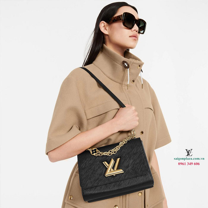Túi hàng hiệu nữ đẹp mẫu mới nhất thương hiệu LV Louis Vuitton Twist MM M59402