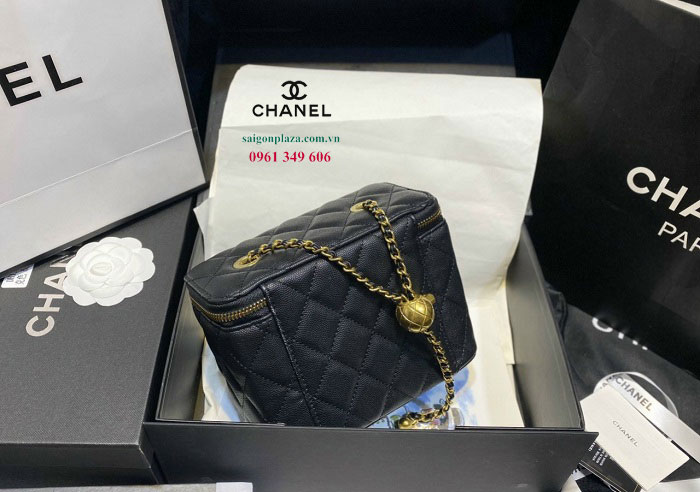 Địa chỉ bán túi xách nữ đẹp ở Hà Nội Chanel Mini Vanity Chain 21C hộp vuông xinh