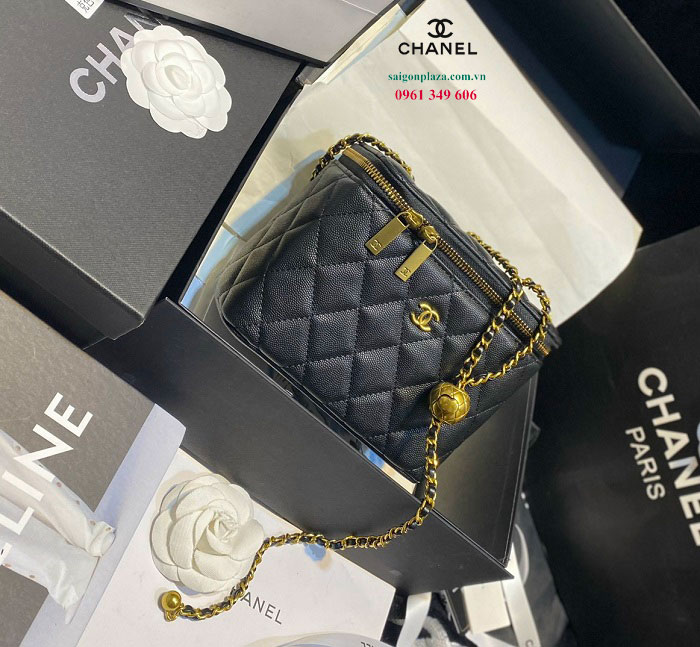 Địa chỉ bán túi xách nữ ở TPHCM Chanel Mini Vanity Chain 21C túi hộp nữ