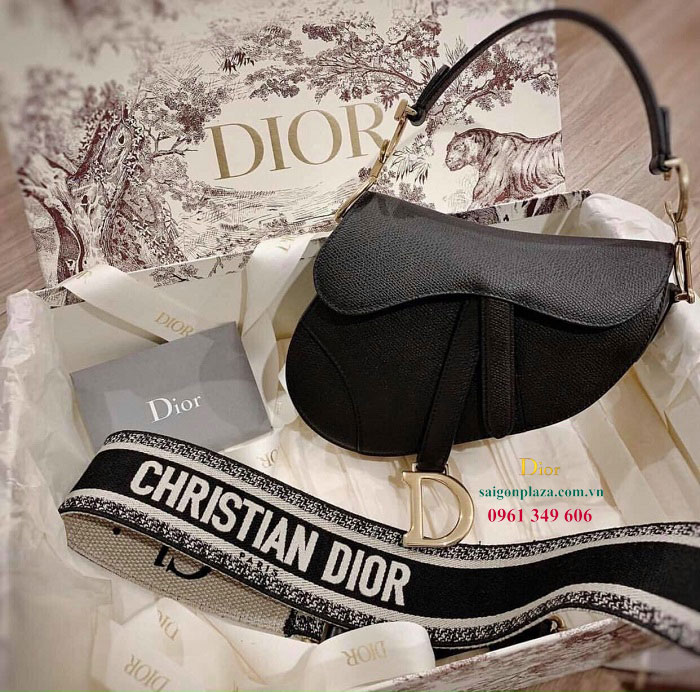 Túi Dior chính hãng túi hiệu Christian Dior Saddle Calfskin Bag