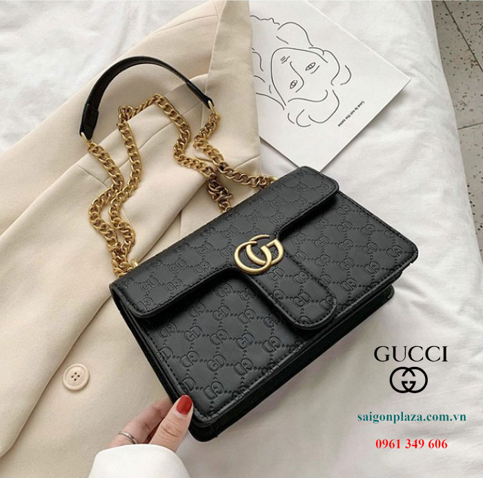 Shop túi xách nữ ở TPHCM Gucci 6005 màu đen
