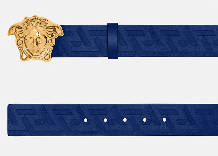 Mua dây thắt lưng đẹp ở Hà Nội TP HCM hiệu Versace La Medusa Greca Belt DCU4140 1A05029 1UF8V