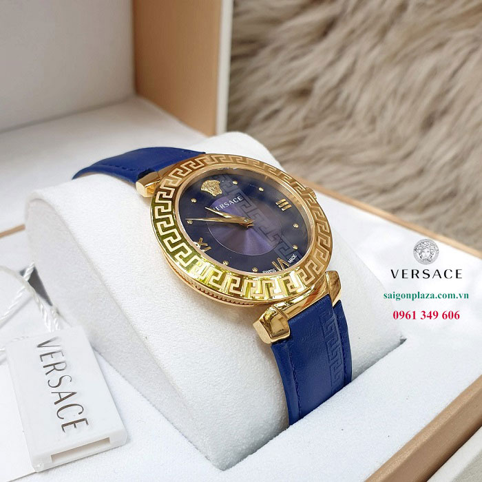 Đồng hồ Versace nữ mặt xanh dây xanh Versace Daphnis V16040017