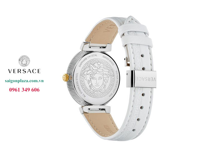 Đồng hồ Versace nữ dây quai da trắng Versace Daphnis V16010017