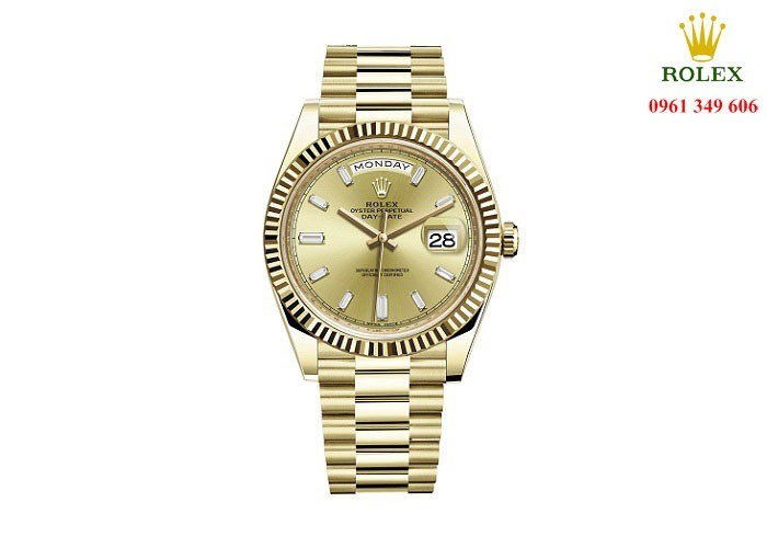 Đồng hồ nam cao cấp Rolex Day Date 228238-0005 nạm kim cương