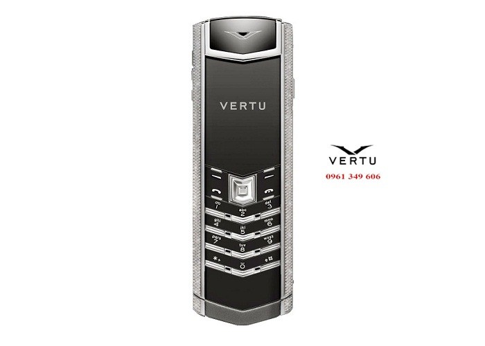 Vertu Signature S White Gold Full Pave Baguette Diamonds Bag Key VT 106