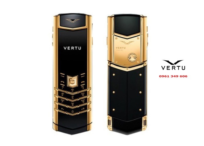 Điện thoại Vertu Signature S Yellow Gold Black Leather VT 83
