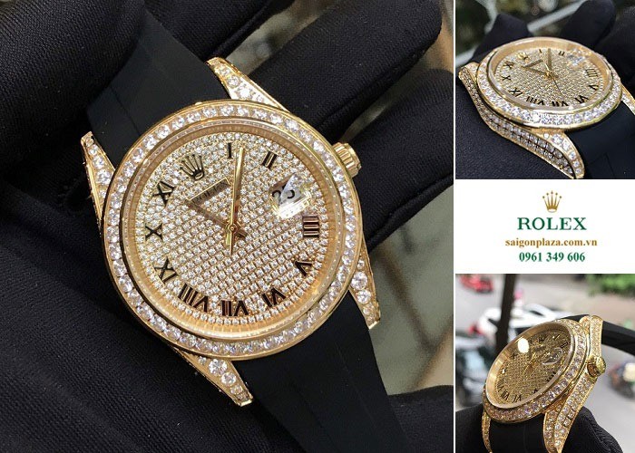 Đồng hồ nam cao cấp Rolex Automatic Diamond 2409