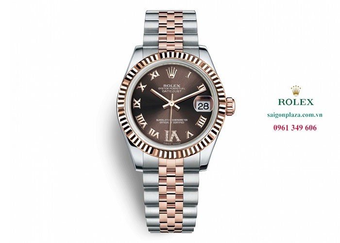 Đồng hồ nữ cao cấp Rolex Datejust 178271-0071 Sô cô la