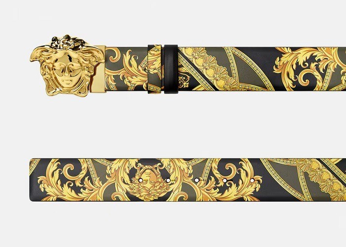 Dây lưng Versace Barocco Belt 4cm DCU6705 1A11396 5G81V