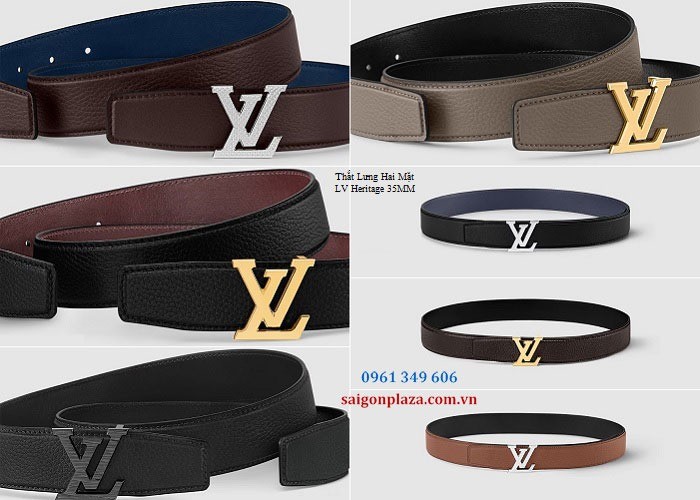 Thắt lưng nam bản 3,5cm LV Heritage 35MM M8359V-M8715V-M8717V-M8205V-M8562U-M8220Q-M8360U